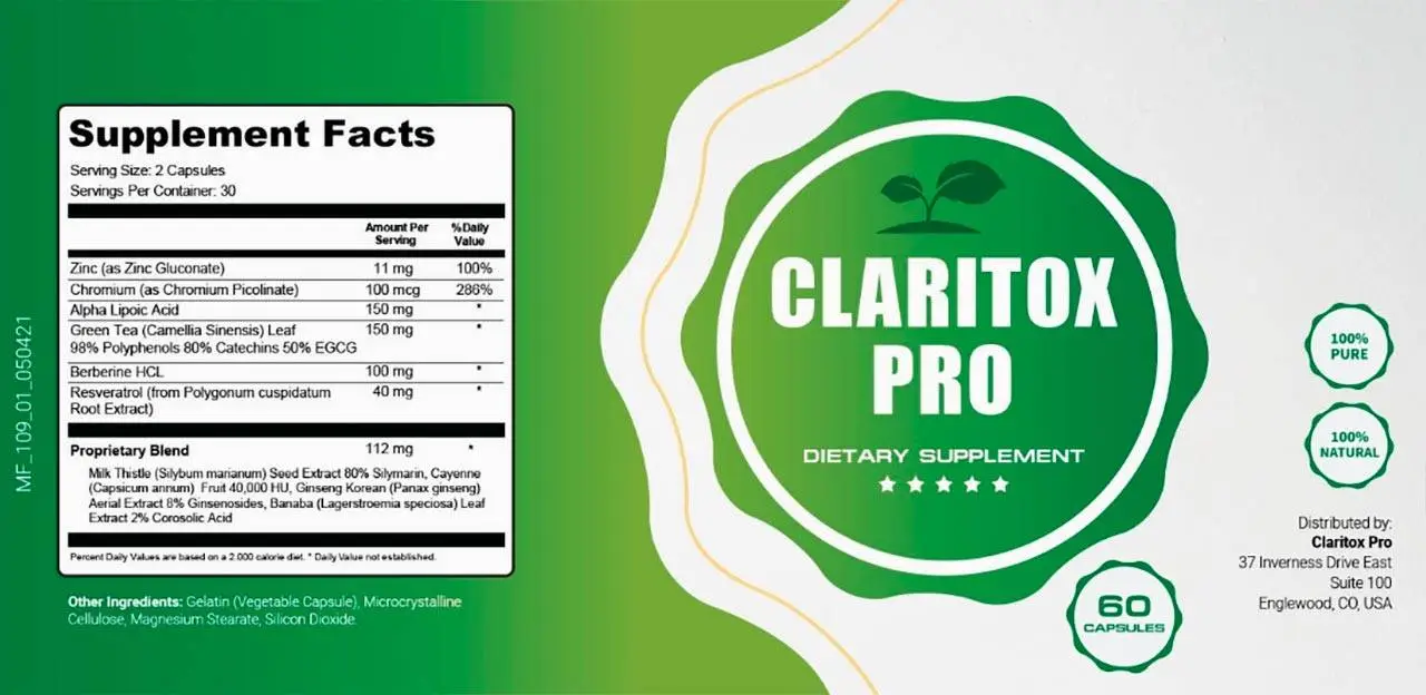 Claritox Pro Ingredients